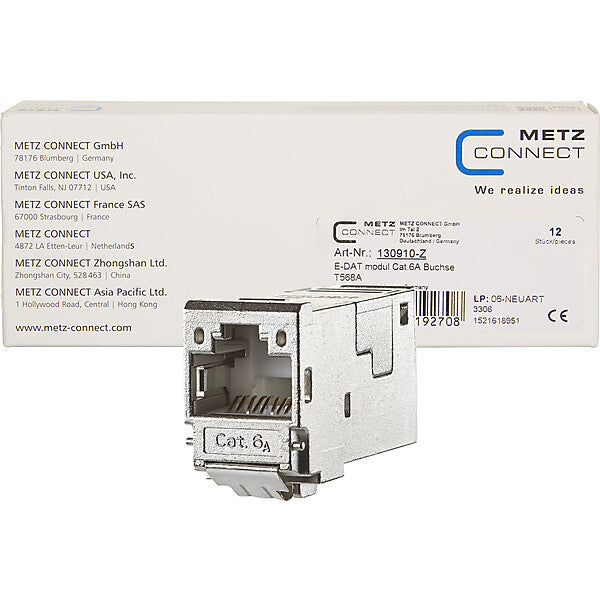 METZ CONNECT E-DATmodul Cat.6A Buchse 130910-Z